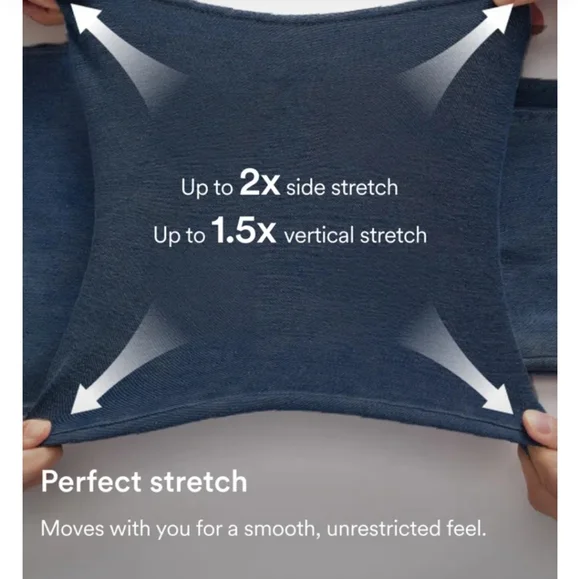 Brand New HALARA Light Blue Wide Leg Jeans with White Stripes Medium - Picture 4 of 10